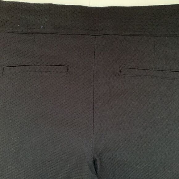 Rafaella Comfort Black Textured Women’s Pants Size 6 - Picture 8 of 11